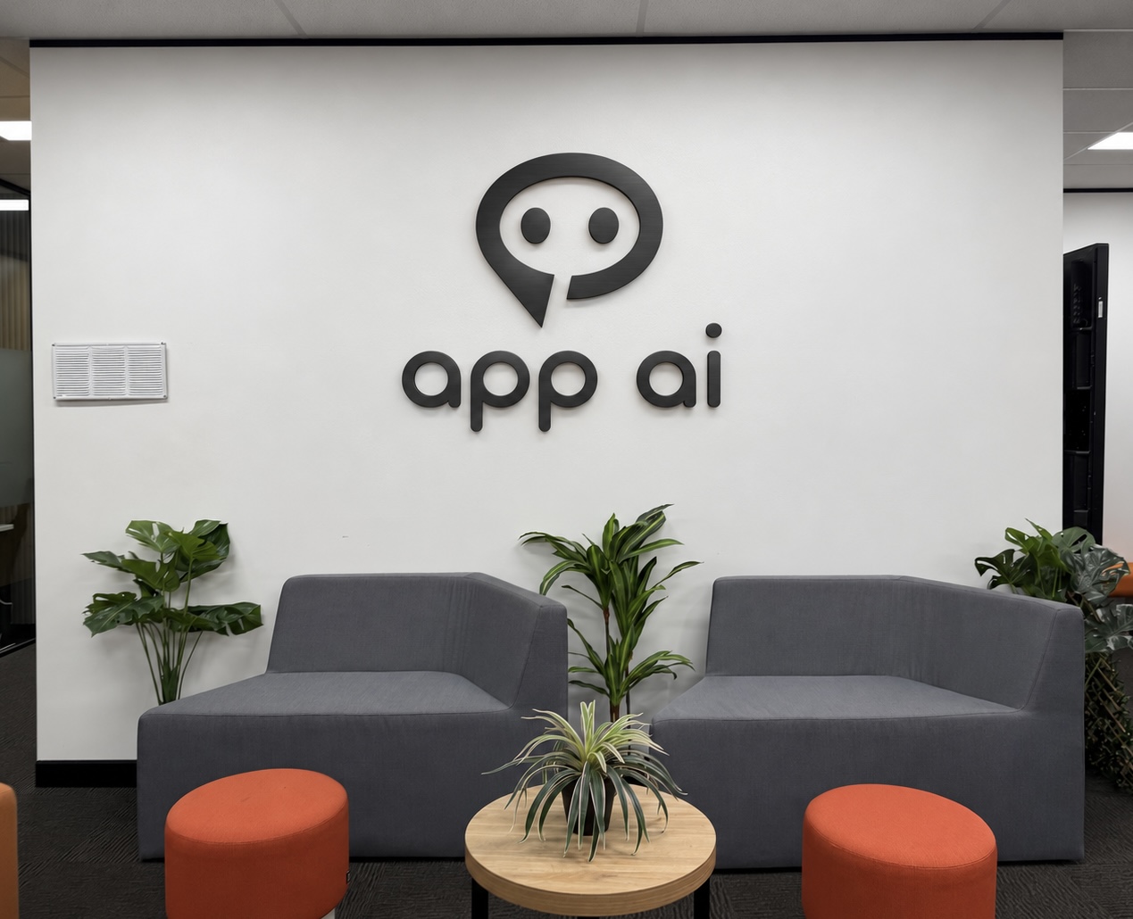 App AI reception area