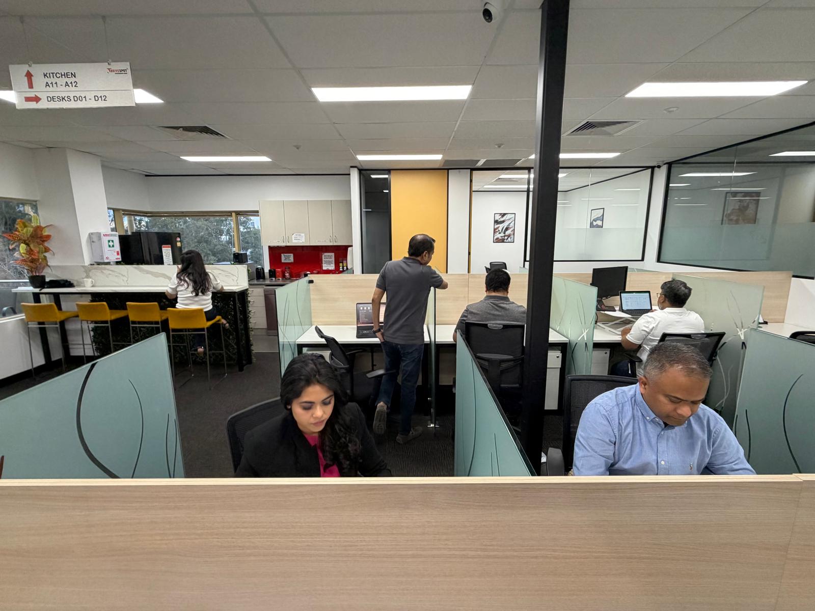 App AI team working across the office